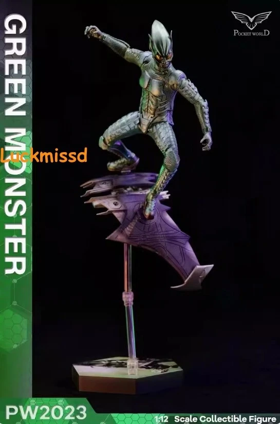 EN STOCK PW2023: PWTOYS 1/12 escala Spider-Man Duende Verde con Figura Planeador Foto 2 de 4