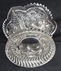 VINTAGE Crystal Candy Dish 8 1/2 x 5 1/2" Cut Glass Lead Crystal HEAVY — photo 4