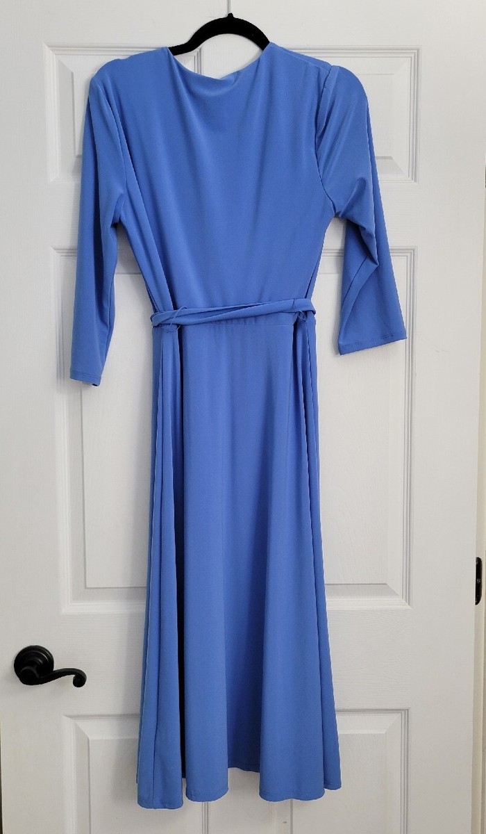 ワンピース LAUREN RALPH LAUREN Woman Dress Blue 250957121 001 Lauren Ralph Lauren Women's Surplice Jersey Dress 'New