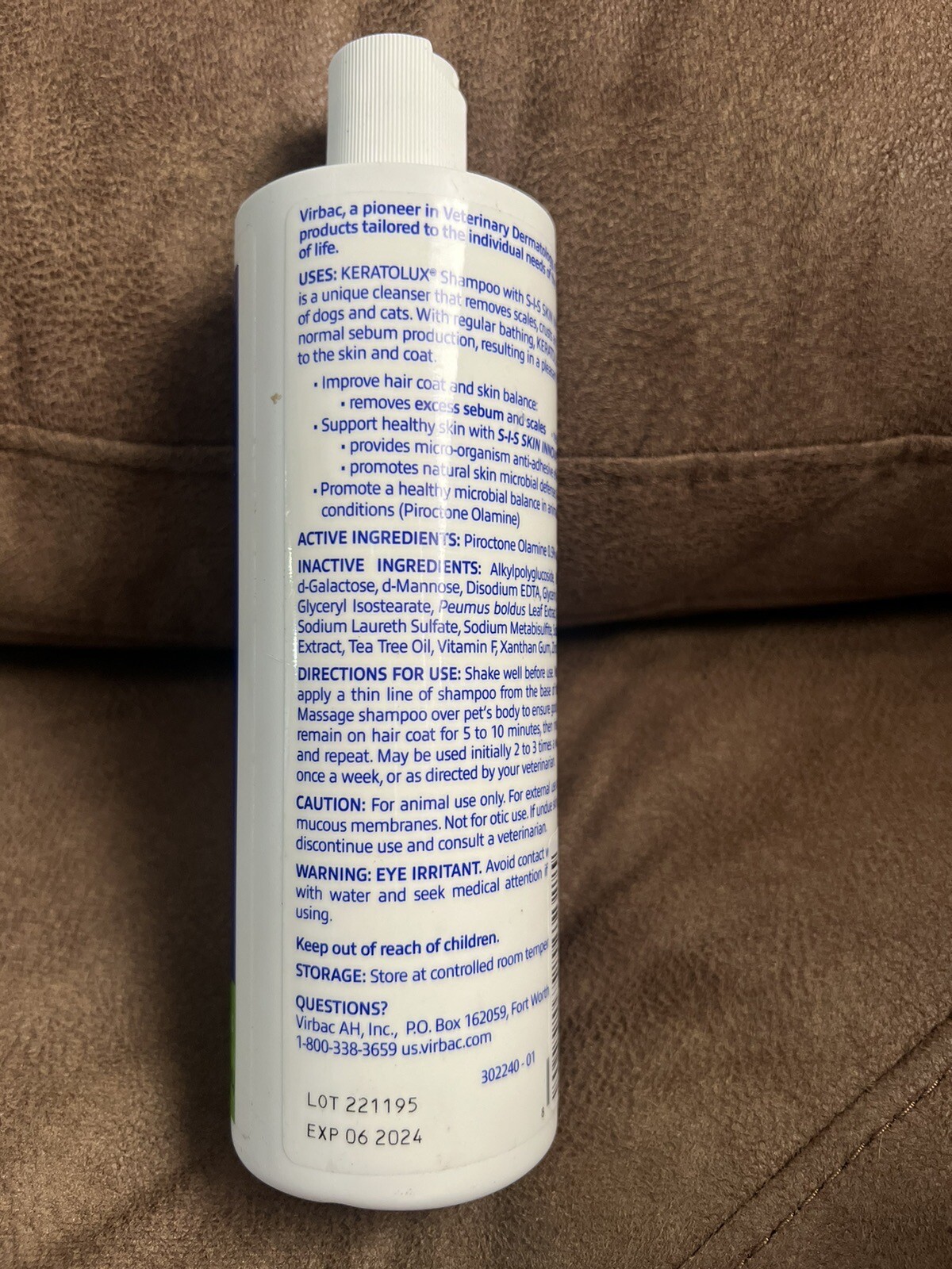 Virbac Keratolux Shampoo Medicated Shampoo for Dogs Cats 8 fl oz Sealed 2pk eBay