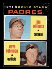 1971 TOPPS #262 JIM WILLIAMS / DAVE ROBINSON ROOKIE RC SAN DIEGO PADRES
