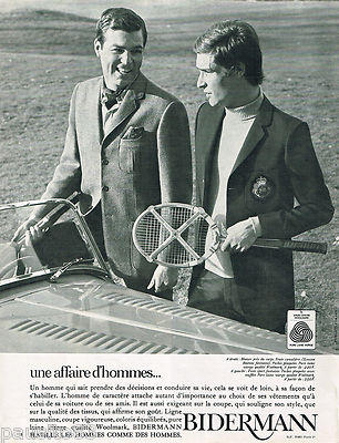 ADVERTISING ADVERTISING 055 1967 BIDERMANN men's woolmark suit