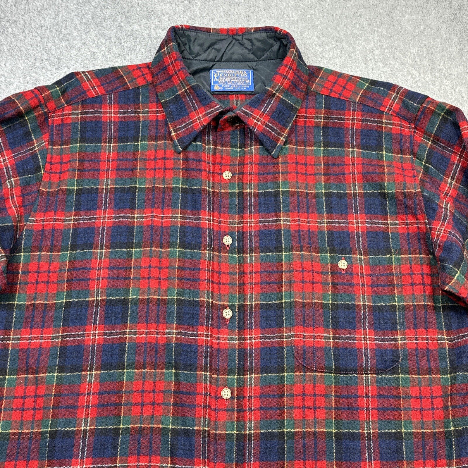 Pendleton Wool Shirt Men Large Red Macpherson Tar… - image 3