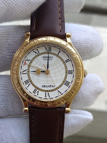 Rare SEIKO Age Of Discovery 6F25-8000 Limited Edition ISUZU Logo Quartz Japan Me - Picture 18 of 19