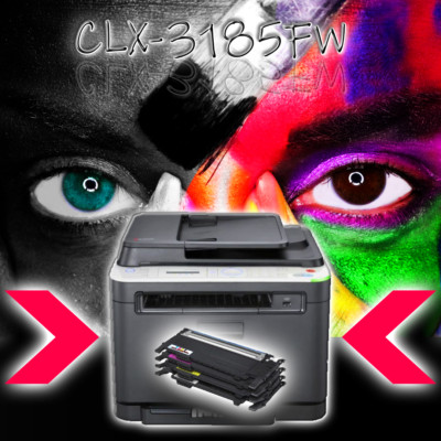 SAMSUNG CLX-3185FW 4 in 1 Multifunktions-Farblaserdrucker W-LAN inkl. neue Toner
