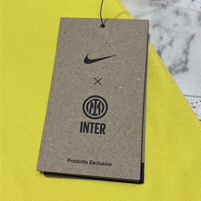 New Nike Inter Milan SS 2022/23 Third Jersey Yellow Men's Size XL