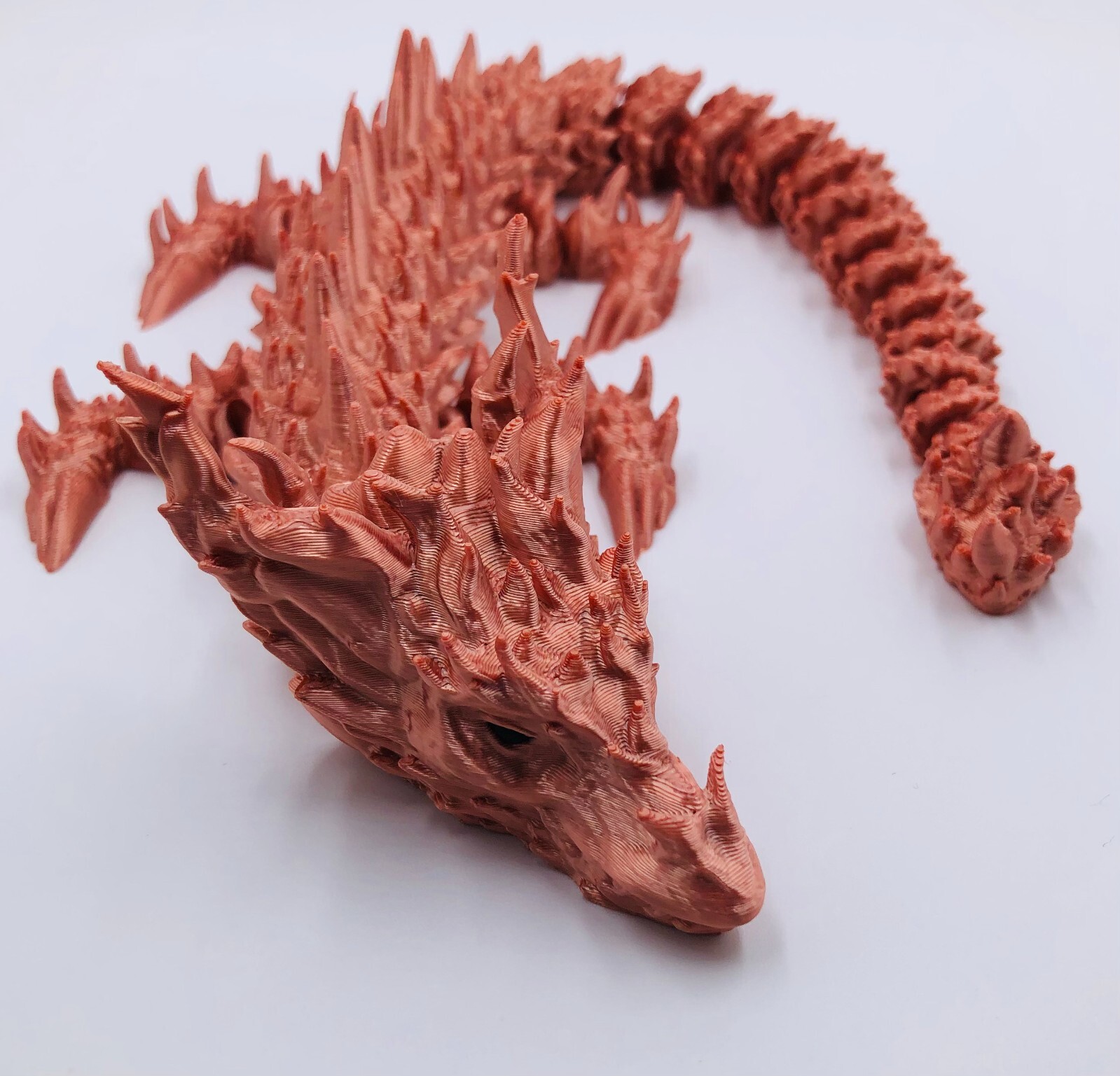 3D Printed Stone or Copper Dragon Mystical Articulating 16 Inch Desert US Made
