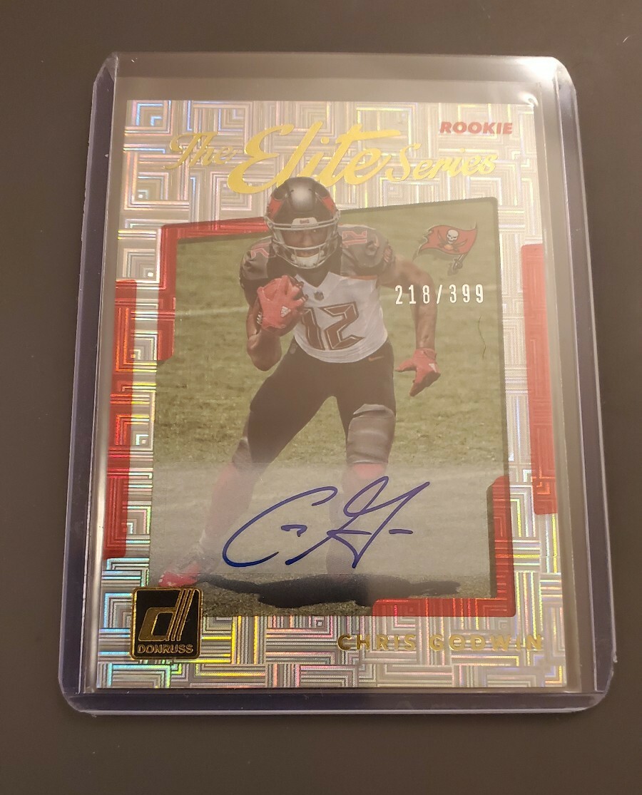2017 Donruss The Elite Series Rookie Chris Godwin /399 RC Auto SP! BUCCANEERS 