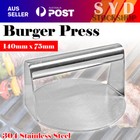 Burger Press Meat Smasher Hamburger Steak No-Rust for Griddle Home BBQ Accessory