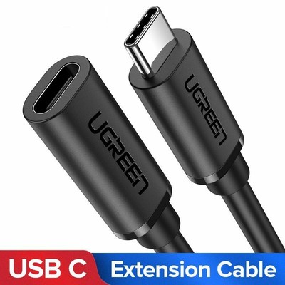 Type C USB 3.1 Male to USB-C Female Extension Data Cable Extender Cord 50 CM