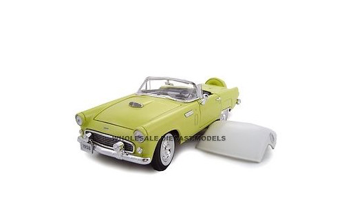 1956 FORD THUNDERBIRD YELLOW, МОДЕЛЬ АВТОМОБИЛЯ, ВЫПОЛНЕННАЯ НА ЗАКАЗ В МАСШТАБЕ 1:24 ПО УНИКАЛЬНЫМ КОПИЯМ 18508