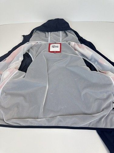 Tommy Hilfigar Hoodie Jacket Women Windbreaker Long Sleeves Tricolor Size L - Picture 11 of 17