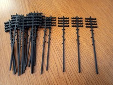 OO / HO Telegraph poles. 1:76 Scale for Model Railway pack of 20