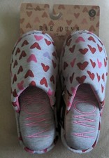 New Rae Dunn AMOR. VALENTINE'S Memory Foam Slippers Woman's SMALL 5/6