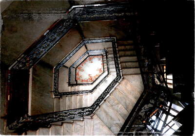 Hidden beauty in Milano: Art Nouveau stairway postcard | eBay
