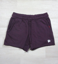YoungLA Shorts Mens M Burgundy Stretch Terry 4" Gym Sweat Logo Drawstring 102