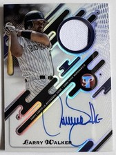 Larry Walker Auto 2025 Topps Pristine Pieces Relic Autograph Card
