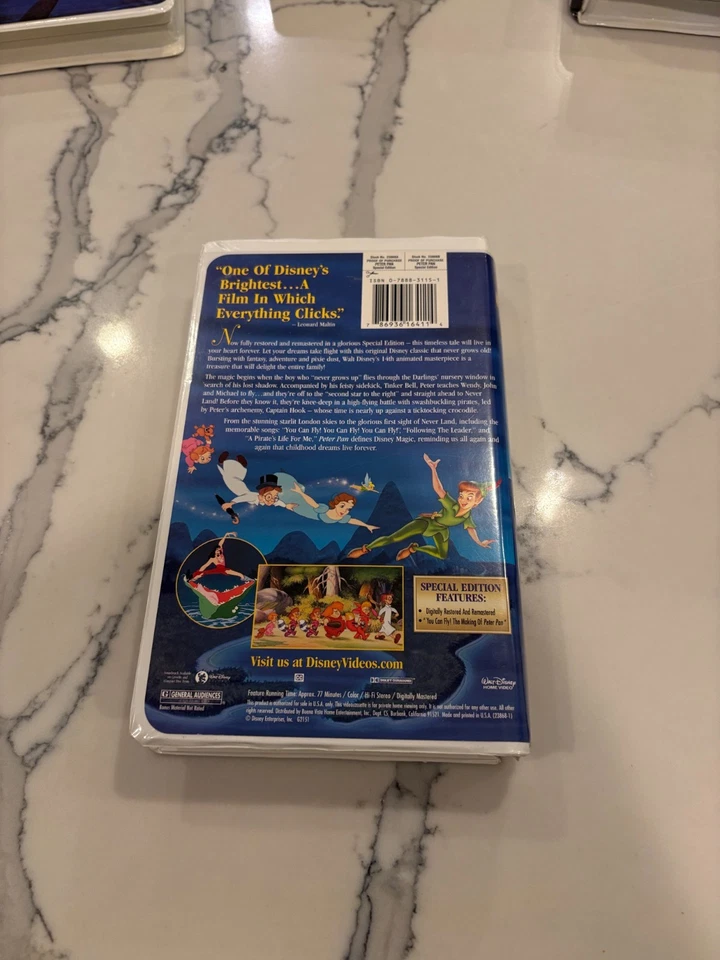 Peter Pan Walt Disney - SPECIAL EDITION - VHS - Image 2 of 3