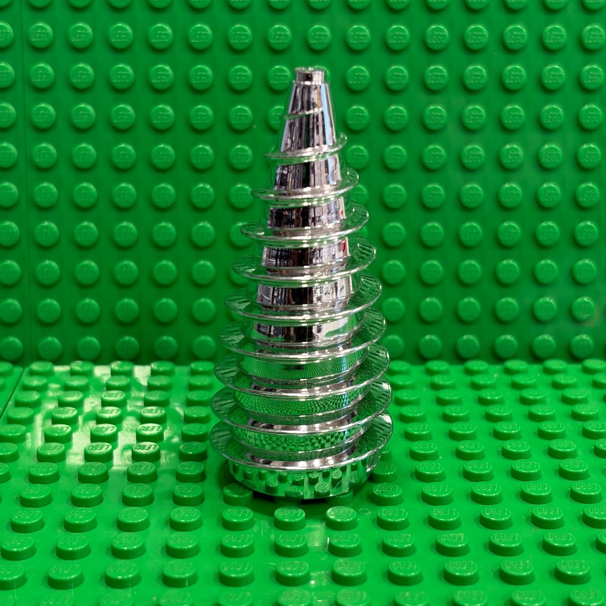 LEGO Chrome Silver Cone Spiral (71612) - Rock Raiders Drill 4970