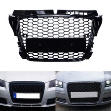 schwarz Kunststoff Kühlergrill für Audi A4 B9/8W2 Limousine/Avant 8W5 2015-2019