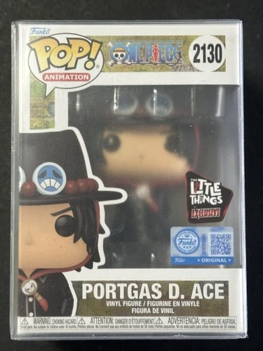 Once Piece Portgas D Ace Funko Pop Animation #2130 Little Things Exclusive