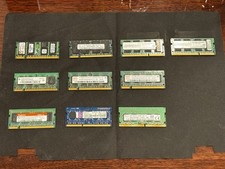 Lot of 10 Various Laptop Memory Ram Sticks 256mb 512mb 1gb 2gb 4gb See Pictures