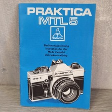 Praktica MTL5 Film Camera Instruction Manual - VEB Pentacon Photography