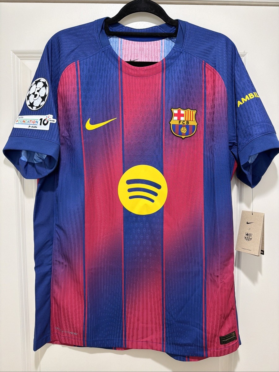 Fermin #16 Mens LARGE Nike FC Barcelona Authentic Player Jersey