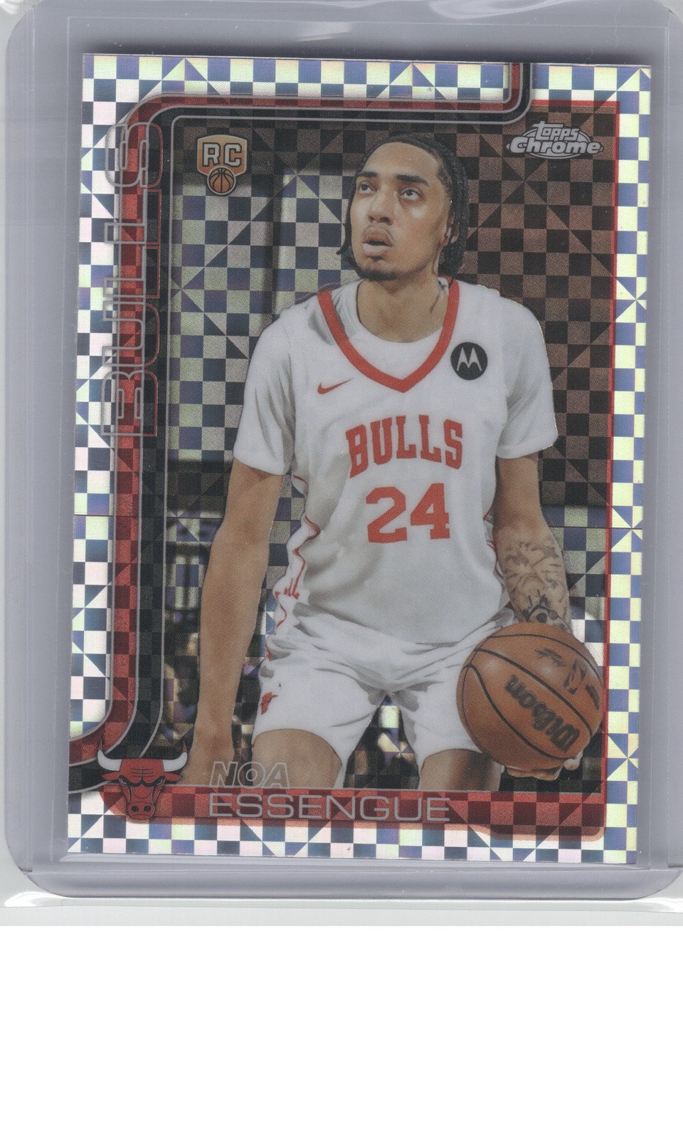 2025-26 Topps Chrome #262 Noa Essengue X-Fractor B22R4C100