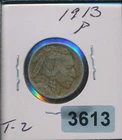 BUFFALO NICKEL -  1913-P - TYPE 2 - NICE BUY  #3613