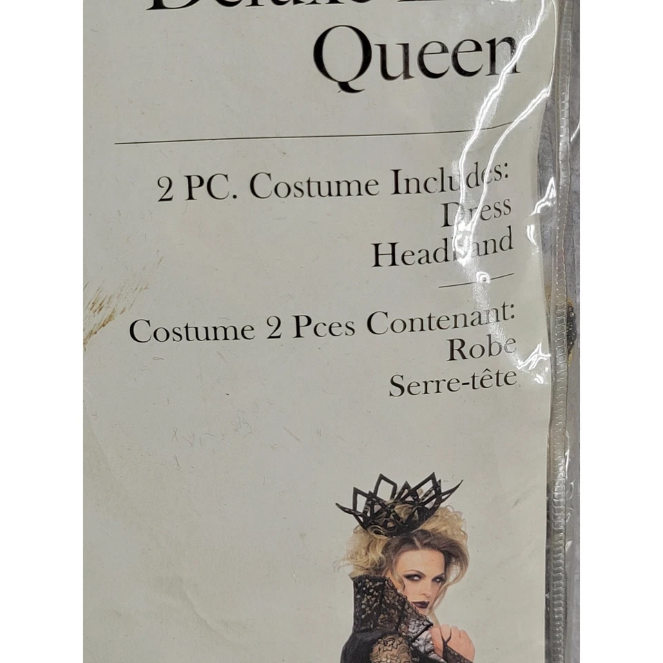Leg Avenue Deluxe Disfraz Reina Malvada Vestido Diadema Halloween Pequeño Foto 2 de 4