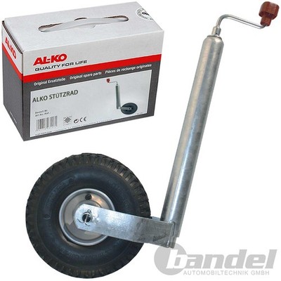 ALKO AL-KO STÜTZRAD LUFT PKW ANHÄNGER 200 kg STÜTZLAST ROHR-Ø 48 mm WOHNWAGEN