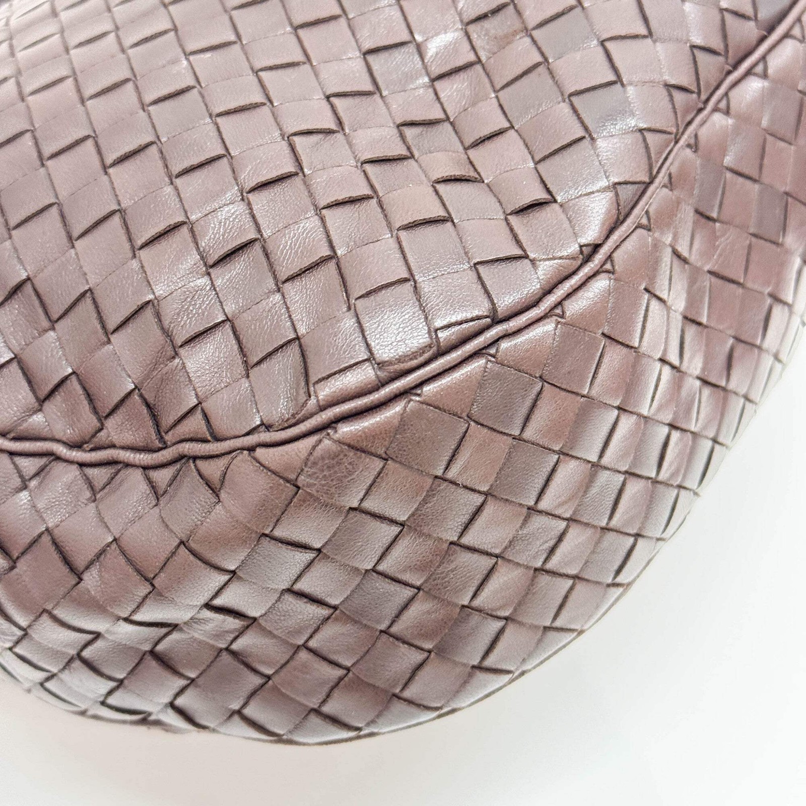 BOTTEGA VENETA Intrecciato Brown Leather Hobo Bag thumbnail 12