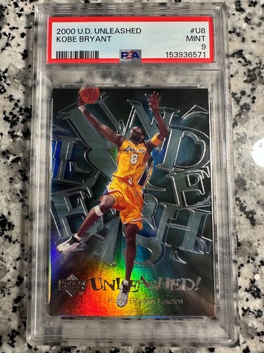 2000 Upper Deck Unleashed #U8 PSA 9 MINT 🔥 Kobe Bryant HOF Insert Lakers
