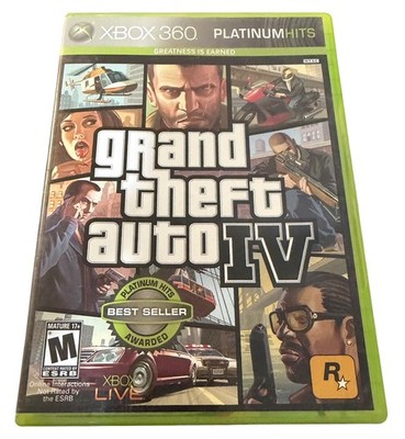 GTA IV Xbox 360 CIB Complete w/ Manual Map Tested Works Xbox One Compatible