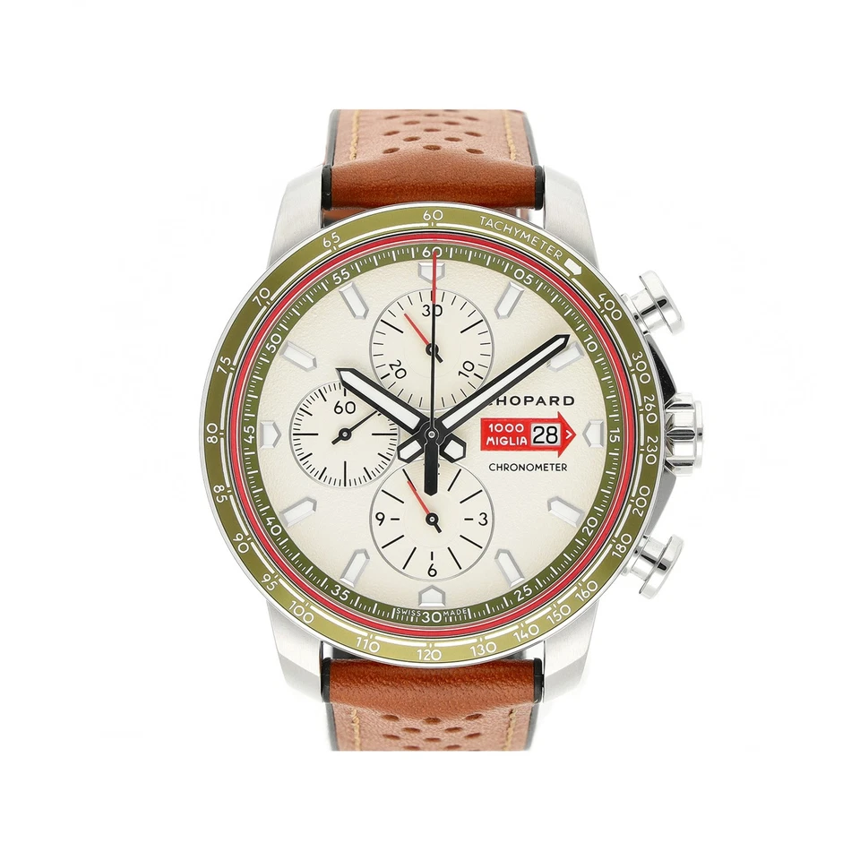 CHOPARD MILLE MIGLIA 44MM REF. 8585 CREME DIAL EDELSTAHL 2023 FULL SET - Bild 1 von 4