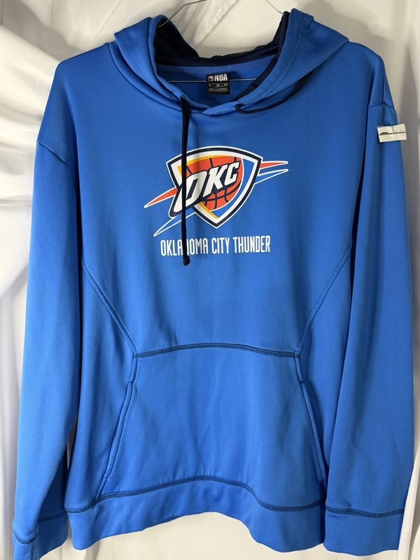 NBA Oklahoma City Thunder Athletic Lightweight Pullover Hoodie Mens Size X-Large