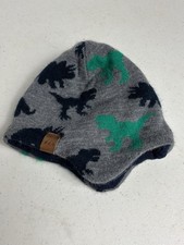 Moon Kitty Boy Beanie Blue With Ear Flaps Tob...