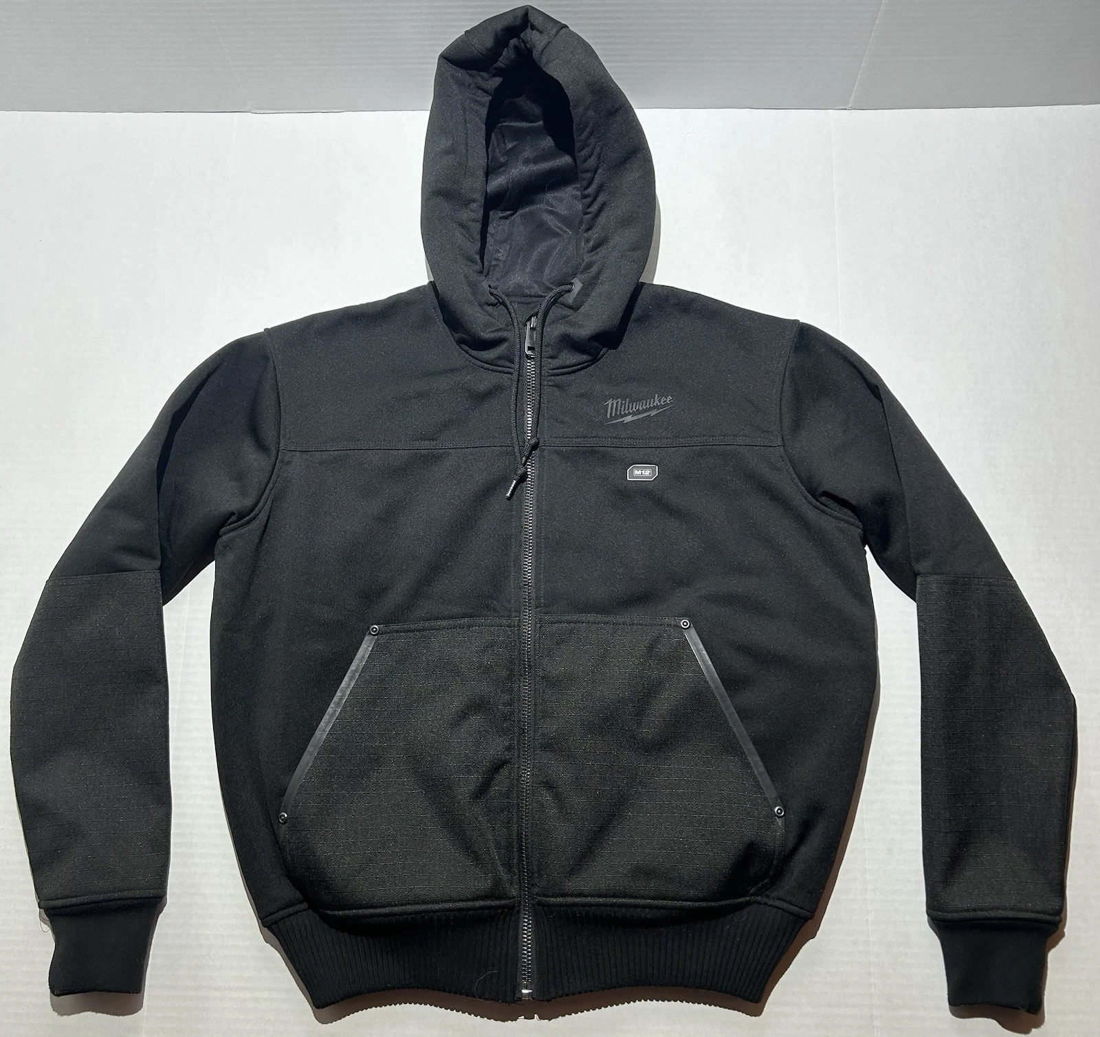 Milwaukee M12 Heated Gear Black Zip Hoodie Mens Size Small NO BATTERY!! EUC