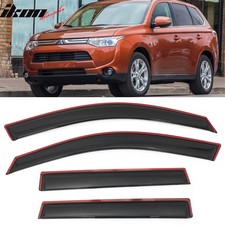 Fits 14-21 Mitsubishi Outlander Window Visors In-channel Rain Guard Deflector Fits 14-21 Mitsubishi Outlander Window Visors In-channel Rain Guard Deflector