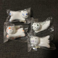 Repose baguette chat Arita sculpture céramique studio accessoire de salle à m...