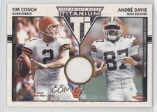 2002 Private Stock Titanium 44/250 Andra Davis Tim Couch Andre Davis #118 0a1