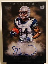 Shane Vereen 2011 Topps Inception Black Rookie On-Card Auto RC /500, Pats ??. rookie card picture