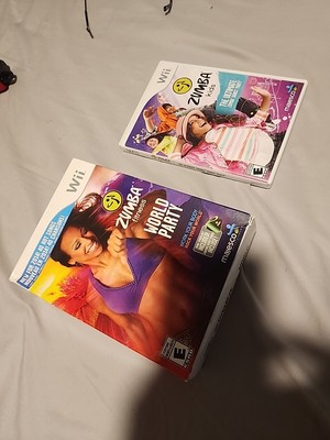 Zumba Fitness World Party w/ Fitness Belt Nintendo Wii & Zumba Kids Wii 