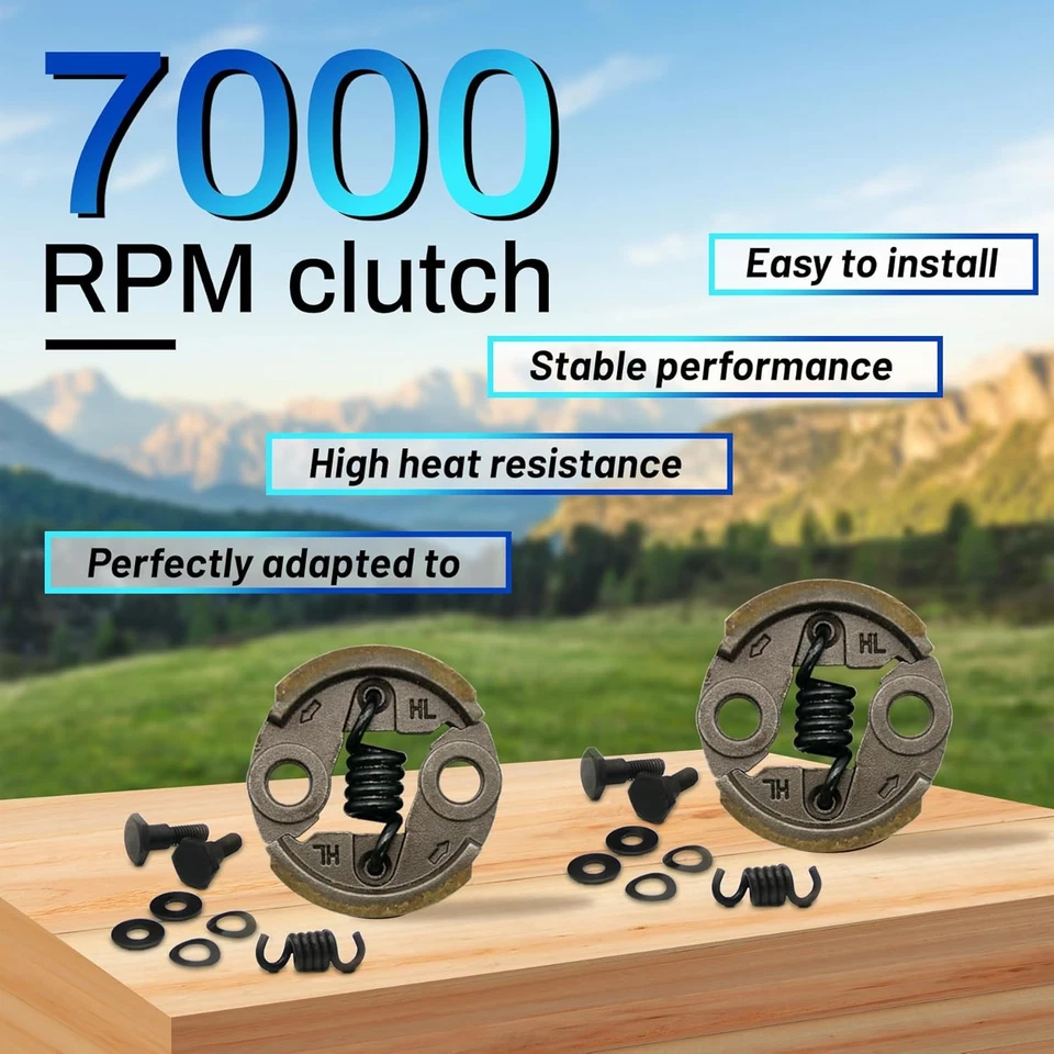 7000RPM Clutch Kit with Replacement Springs Centrifugal 2 Set for...  - Image 3 of 4