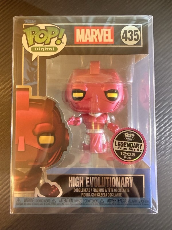 Funko Pop Marvel High Evolutionary Digital Dropp Funko LE 1203 #435 w/protector