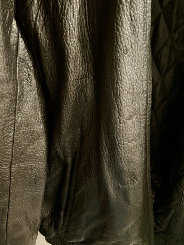 Robert Comstock Black RC Expedition Pebble Leather Jacket-Men’s SIZE XL-Preowned - Image 2 of 4