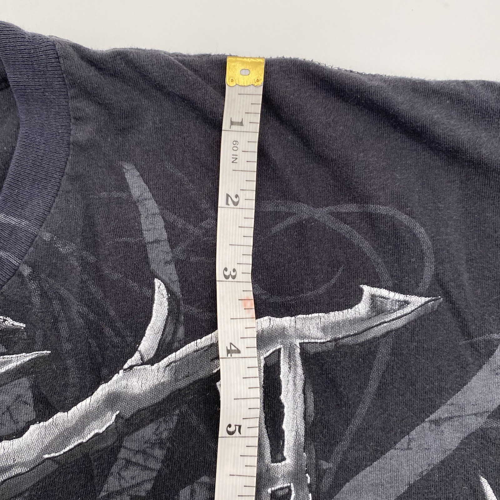 Y2K Faded Black Tapout Shirt Baggy Grunge Streetwear XL Black Tapout Tee