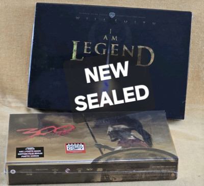 I AM LEGEND Will Smith/''300''Gerard Butler DVD 2007 Collectors Edition Box Set