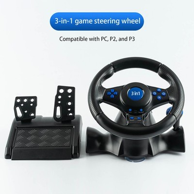 Compact USB Steering Wheel for Gaming on For Switch For xbox For PS4 and Morej8